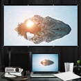 thumbnail image 4 of 40 Inch Projection Screen Foldable Projector 50 60 in Backyard for Movies with Grommets Hanging Movie 40" Mini Pull Down Outdoor Washable Portable Curtain 43 Thick Cloth Fabric, 4 of 7