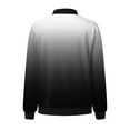 thumbnail image 5 of kamemir Jackets for Women Trendy Women's Long Sleeve Front Bomber Jacket with Ribbed Cuffs(Black,XL), 5 of 5