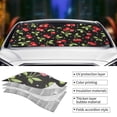 thumbnail image 5 of Fuzoiu Sweet Red Cherry Print Car Windshield Sun Shade,Block Uv Rays Sunshade,Foldable Front Window Sun Visor Protector for Car,SUV,Truck-Keep Vehicle Cool-Sweet Red Cherry, 5 of 8