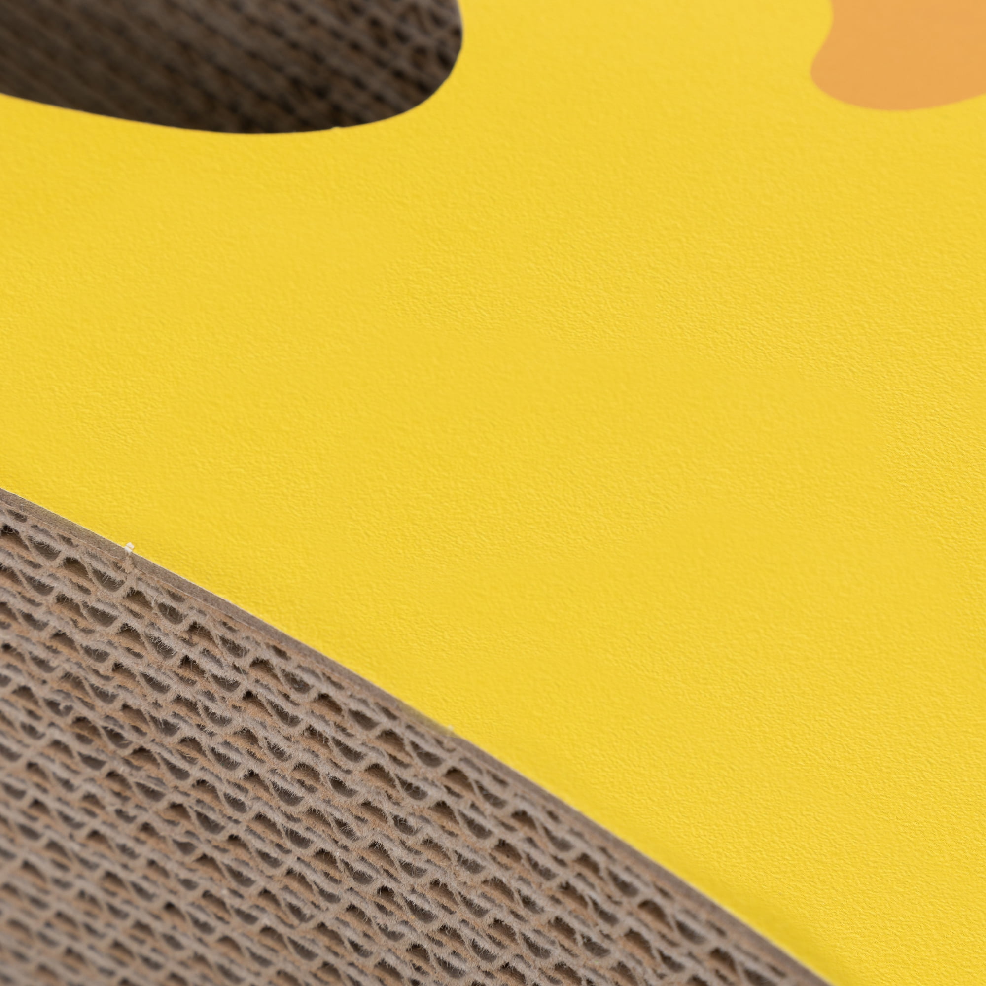 Pefilos 29" Cat Scratcher Lounge, Reversible Infinity Scratch Made from Recycled Corrugated Cardboard, Cat Scratching Bed, Beige Pefilos 29" Cat Scratcher Lounge, Reversible Infinity Scratch Made from Recycled Corrugated Cardboard, Cat Scratching Bed, Beige