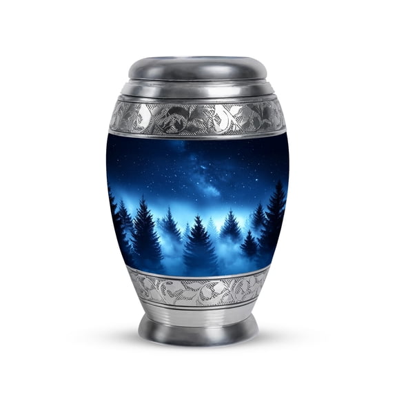MUKTIVE Mini Blue Urns for Human Ashes - Small Urns for Human Ashes Adult Female - Memorial Urn for Adults - 3 Inch Keepsake Funeral Urn for Funeral