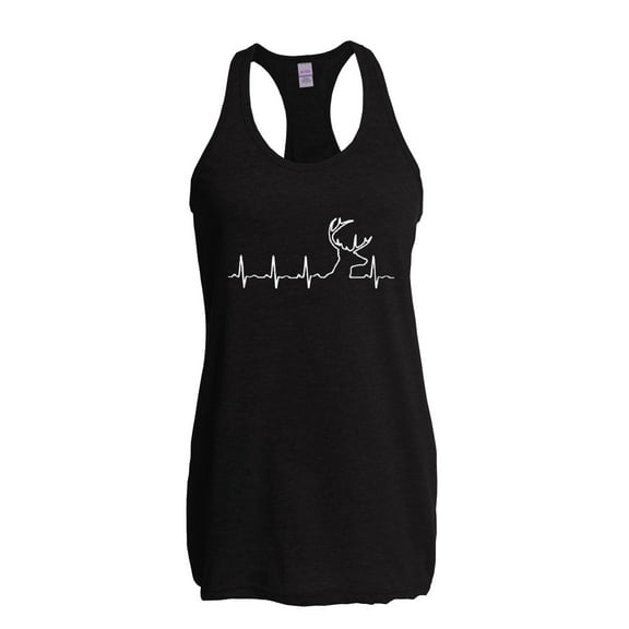 Women's Racerback Tank Top - Heartbeat Hunting
