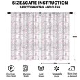 thumbnail image 2 of Gray Pink Baseball Stitches Pattern Insulated Teens Curtains Set Of 2, Bedroom Essentials, Toddler Room Decor 52"x84", 2 of 5