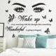 thumbnail image 3 of Un conjunto de hermosos ojos de hermosas mariposas, calcomanías de pared, pegatinas de pared para salas de estar, dormitorios, oficinas en el hogar, decoración de pared, 3 of 5