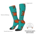 thumbnail image 3 of Daiia Sports Socks Colorful Crab Printed Novelty Crew Socks for Men Women Knee High Socks Cotton Socks Soft & Breathable Support Unisex Socks, 3 of 9