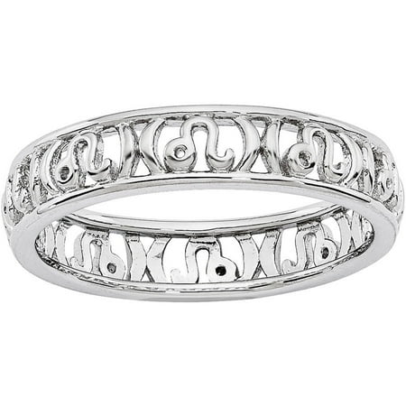 Stackable Expressions Sterling Silver Leo Zodiac Ring