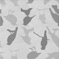thumbnail image 1 of Ahgly Company Tapis d'Intérieur Lavable en Machine Carré Transitionnel Gris Platine, 7 Pieds Carré, 1 of 7