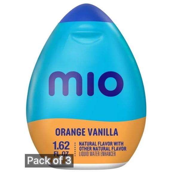 Mio Energy Liquid Water Enhancer Orange Vanilla (Pack of 3)