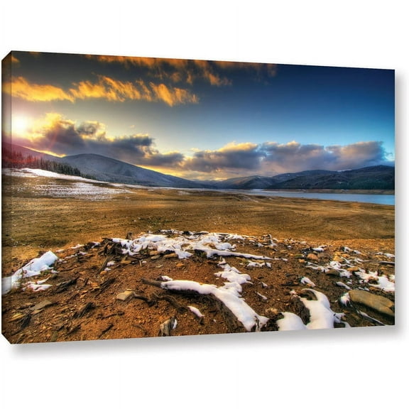 ArtWall Dragos Dumitrascu "The Winter Sun" Gallery-wrapped Canvas Art