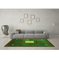 thumbnail image 3 of Ahgly Company Indoor Rectangle Abstract Green Modern Area Rugs, 6' x 9', 3 of 4