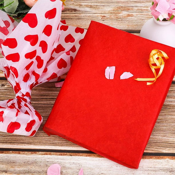 Papier de soie à motifs pour la St-Valentin