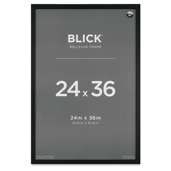 Blick Bellevue Frame - Black Woodgrain, 24" x 36"
