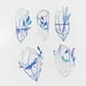 thumbnail image 5 of Calcomanías para ventanas de colisión, golpes de pájaros, adhesivos no adhesivos, calcomanías para ventanas, calcomanías para vidrios, RPS152: 5 piezas de película de ventana estática de prisma de arc, 5 of 6
