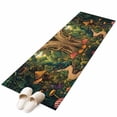 thumbnail image 2 of 2'x6' Rug Runners for Hallways Kitchen, Forest Non Slip Entryway Beside Floor Carpet Runner, Vintage Cottage Mushroom Tree Floral Green Washable Laundry Room Bedroom Throw Rugs Mat for Family Pet, 2 of 8