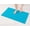 Aqua Blue, variant on American Soft Linen, Slip Reducer Bath Rug, 100% Cotton 17x24 inches, Soft Absorbent Bath Mat Rugs, Sage Green