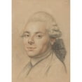 thumbnail image 3 of Joseph Ducreux 11x14 Black Modern Framed Museum Art Print Titled - Head of a Gentleman (Recto) (1770-1780), 3 of 5
