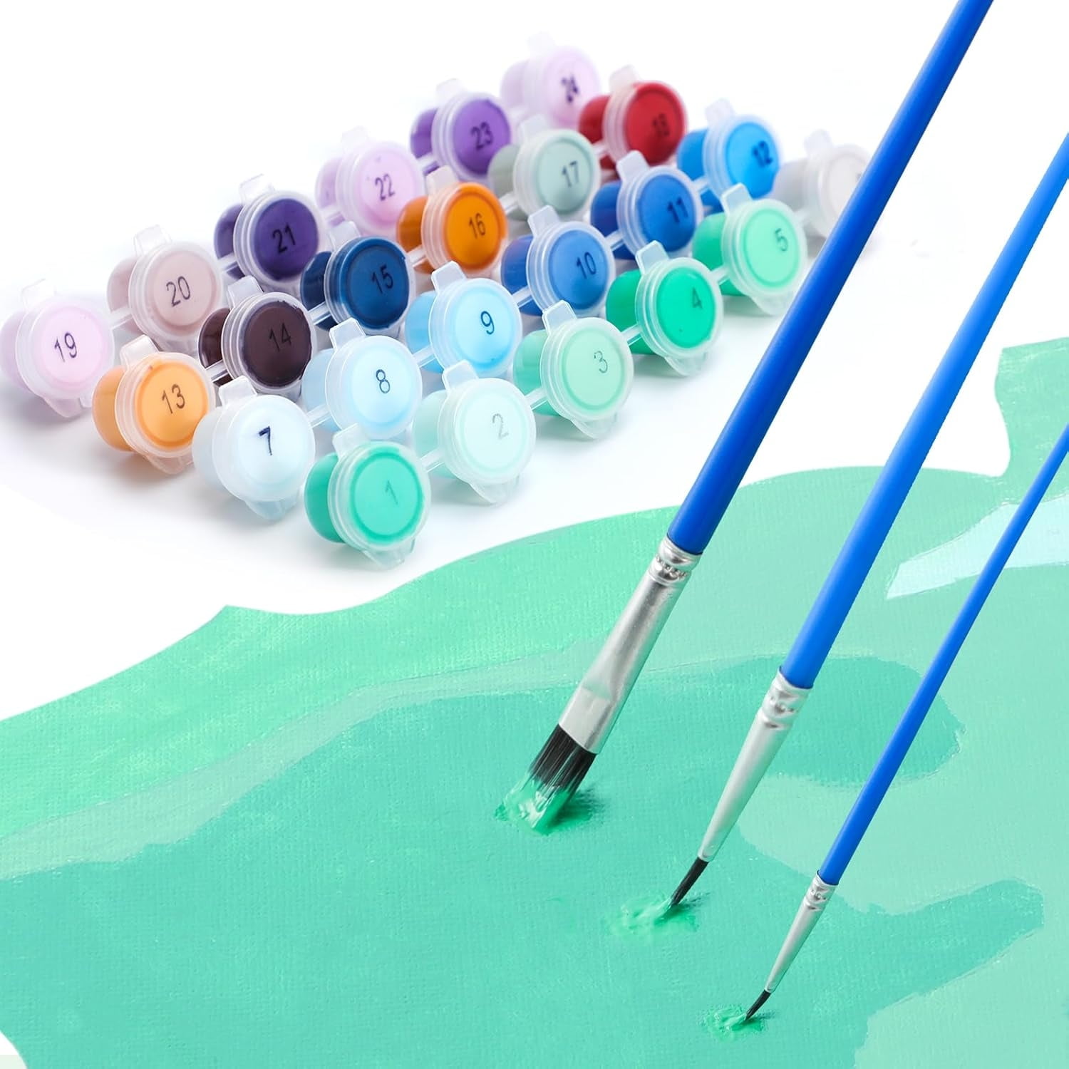 Paint by Numbers for Beginner Paint by Numbers Kits Heron Bird Painting by Numbers for Adults DIY Oil Painting Art Decor Kits Pre Printed, 16x20in No Frame