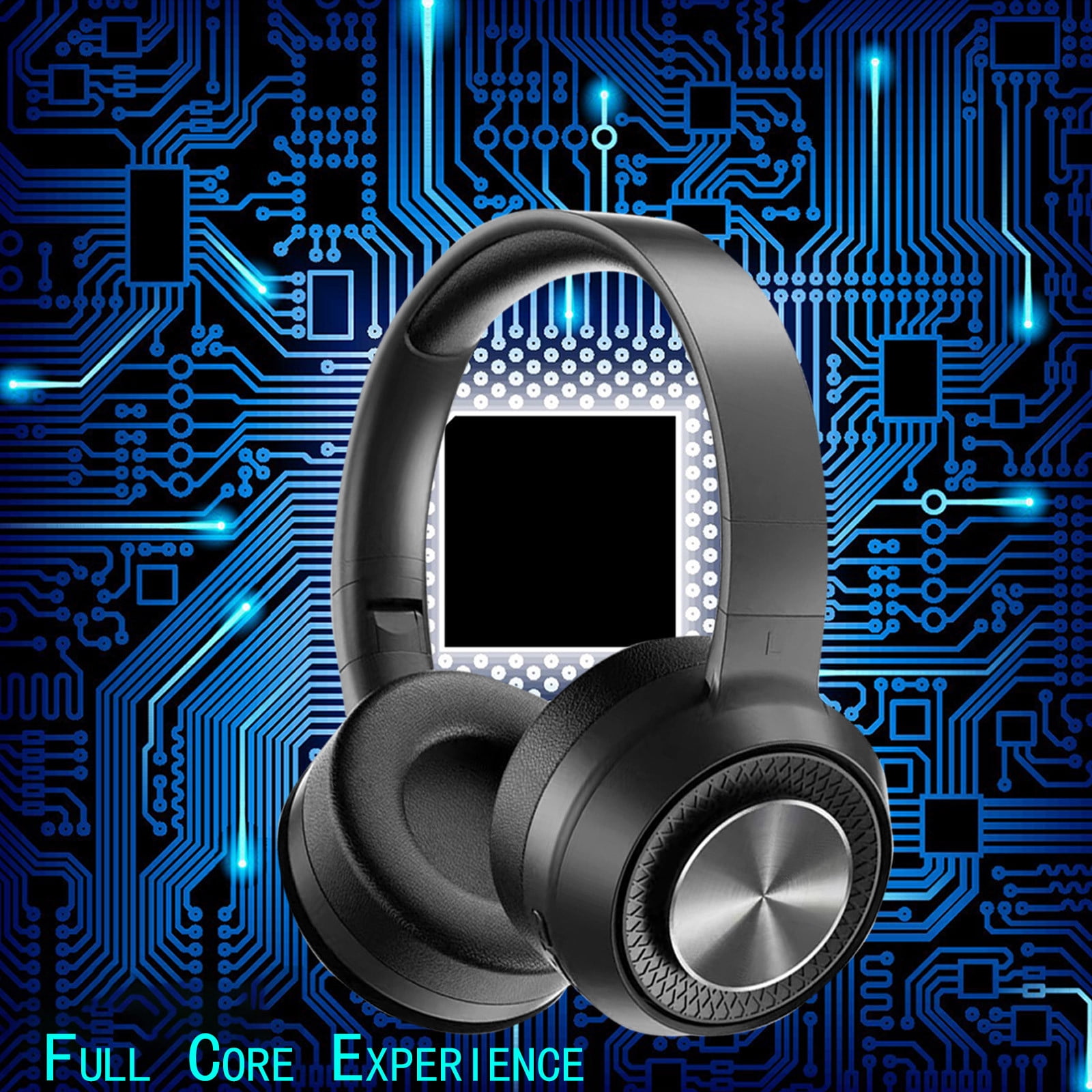 Bluetooth Headphones, Wireless Headphones, Over Ear Noise Cancelling Headphones with Mic, Up To 24 Hours of Battery Life(Black)