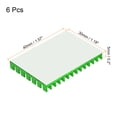 thumbnail image 2 of Uxcell Electronic Radiator Aluminium Heatsink 30x40x5mm Green Pack of 6, 2 of 6
