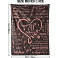 thumbnail image 2 of 30th Birthday Gifts Blankets for Women,Happy 30th Birthday Unique Gifts Throw Blanket for Women Him or Her Women,30thBirthday Decorations Gift Ideas Best Birthday Blanket Rose Gold, 2 of 5