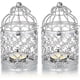 thumbnail image 1 of 2 Pcs Decorative Lanterns Candle Holder Hanging , Silver, 1 of 5