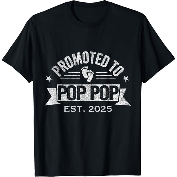 Premium Daily Comfort - Promoted To Pop Pop Est. 2025 First Time Grandpa T-Shirt