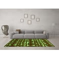 thumbnail image 3 of Ahgly Company Indoor Round Abstract Green Modern Area Rugs, 6' Round, 3 of 4