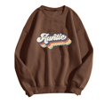 thumbnail image 3 of OUSITAID T-Shirts Graphiques Décontractés à Manches Longues pour Femmes, Col Rond, Chandails en Molleton, Pull-Over, Hauts pour Femmes, 3 of 3