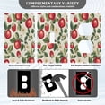 thumbnail image 3 of Yayeee Toggle Light Switch Wall Plate 1-Gang 4.5"x2.7" Home Decorative Outlet Cover, Apple Leaves Pattern, 3 of 7