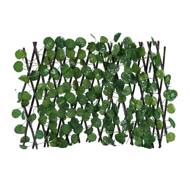 PVCS Expanding Fence Retractable Fence, Artificial Garden Plant Fence UV Protected for Home Decor