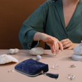 thumbnail image 6 of Slccxzc Women's 5 Layer Travel Jewelry Storage Bag Mini Portable Jewellery Organiser Pouch, 6 of 7
