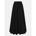 thumbnail image 3 of ZANZEA Women Elastic Waist Solid Color Long Skirts Casual Long Skirts, 3 of 5