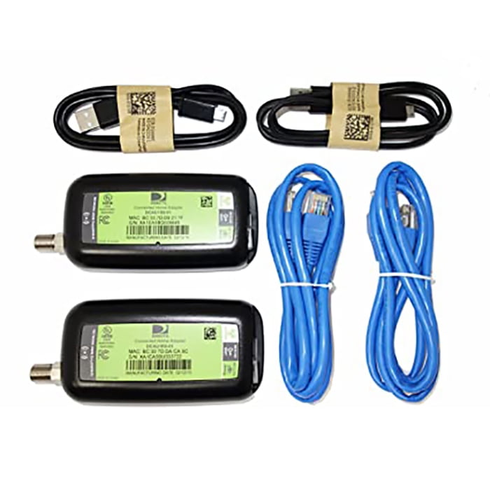 2 pack directv broadband deca ethernet to coax adapter third