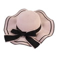 thumbnail image 3 of yuksok Women Beach Hat Casual Polyester Trendy Sun Hat for Outdoor Holidays Fishing Pink, 3 of 9