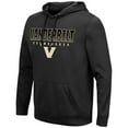 thumbnail image 2 of Men's Colosseum Black Vanderbilt Commodores Blackout 3.0 Pullover Hoodie, 2 of 3