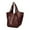 Coffee, variant on Foqnuq Large Capacity Soft Leather Tote Bag for Women, Stylish One Shoulder Handheld Design, Perfect for Daily Use and Weekend Getaways
