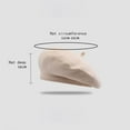 thumbnail image 3 of CoCoMangos Knit French Beret Hats for Women Winter Fashion Solid Color Artist Cap Lady Lightweight Casual Classic Berets, 3 of 3