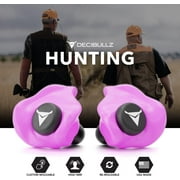 Decibullz Custom Molded Earplugs Pro Pack, One Size - Pink Bundle
