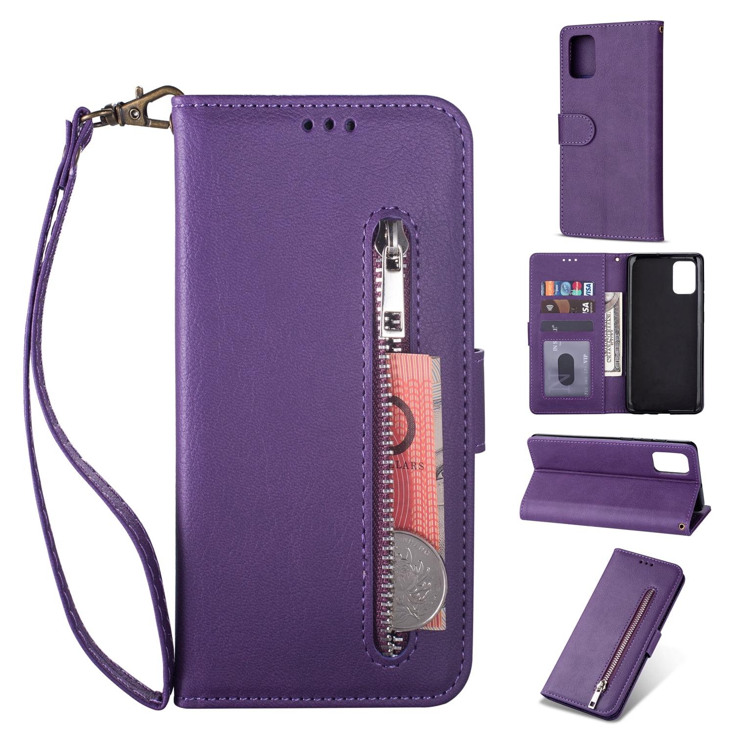 Allytech Galaxy A71 5G Case, PU Leather Folio Flip Cover with Credit ...