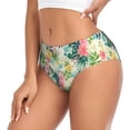 thumbnail image 2 of Fotbe Tropical Flowers Calzones Estampados para Mujer – Ropa Interior de Algodón, Cómoda, Suave y Elástica-Large, 2 of 6