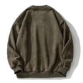 thumbnail image 4 of Mens Hoodie and Winter Vintage Loose Trend Heavy Suede Crewneck Sweatshirt, 4 of 7
