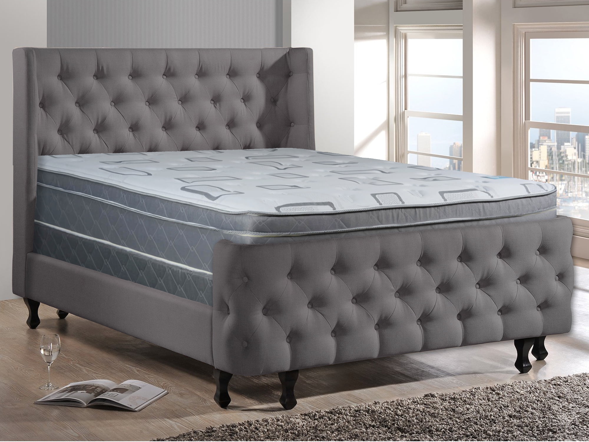 pillowtop full size mattress with boxspring