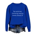 thumbnail image 4 of GZWYHT Women's I'M Cold Graphic Sweatshirt Oversized Sweatshirt Plain Crewneck Sweatshirts Mother Sweatshirt Loose Casual Long Sleeve Pullover Fall Winter Tops Blue 3XL, 4 of 6