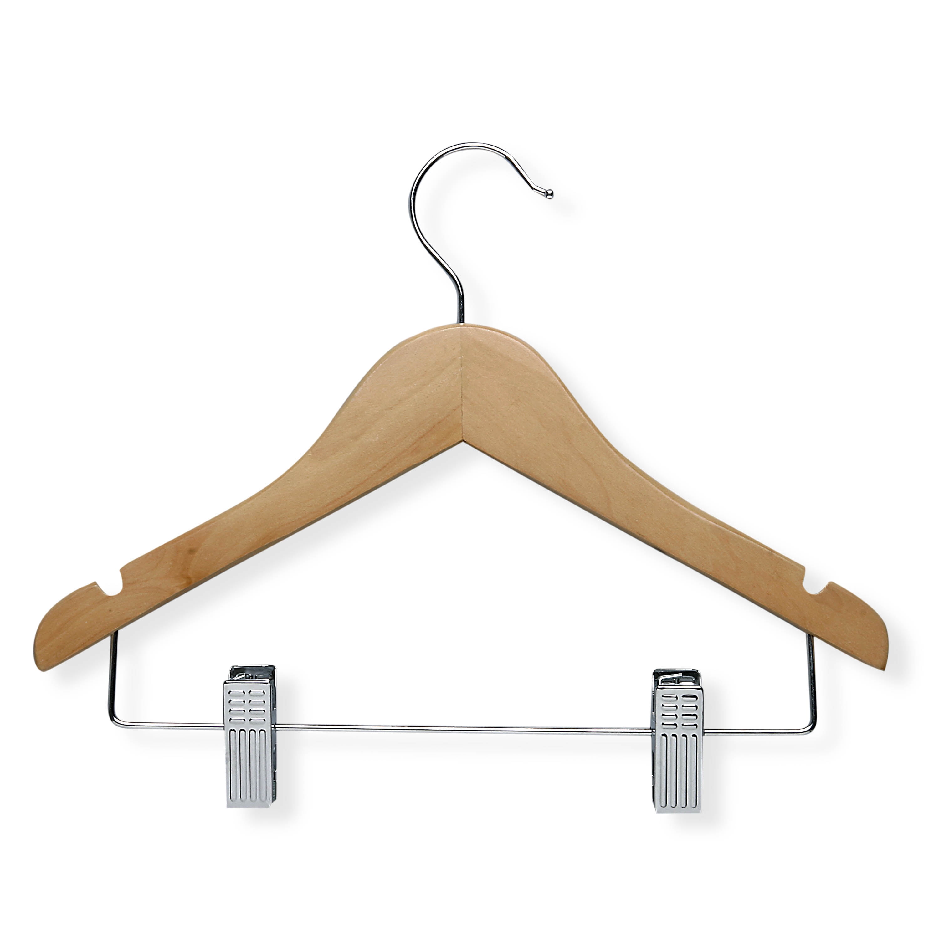 Honey Can Do Kids Wood Shirt & Pant Hangers, Natural