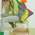 thumbnail image 3 of Bolso de lona de gran capacidad para libros, bolso de hombro individual para estudiantes y mujeres, bolsos de mano a la moda, estilo coreano, nuevo 2025, 3 of 5