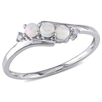 Everly Women's Opal 10k White Gold Ring