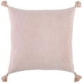 thumbnail image 1 of HomeRoots 403493 Blush Solid Tonal Abstract Stripe Throw Pillow, 1 of 1