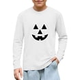 thumbnail image 4 of Xdegoge Halloween Sweatshirt Girls Child Long Sleeve Funny Pumpkin Face Pullover Tops Casual Fall Holiday Party Costume Crewneck Daily Wear Shirts, 4 of 9