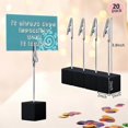 thumbnail image 2 of 20 Pieces Cube Base Memo Clip Holder with Alligator Clip Wood Base Table Number Holder Cube Base Place Card Holder, 2 of 5