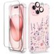 thumbnail image 1 of Funda de teléfono GVIEWIN para iPhone 15 6.1 con protector de pantalla, 1 of 7